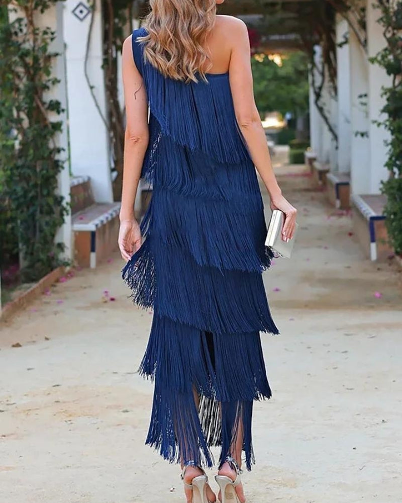Lauren | Elegante e Raffinato Vestito con Frange