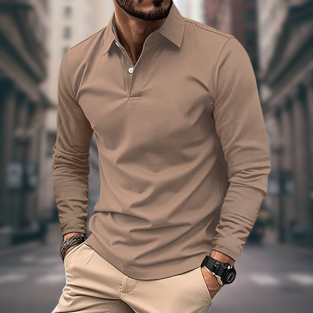 RALPH | POLO À MANCHES LONGUES EN STYLE DÉCONTRACTÉ