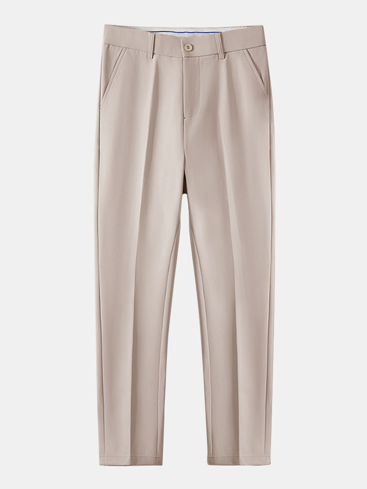 Pantalon Ajusté Fuselé en Tissu Léger
