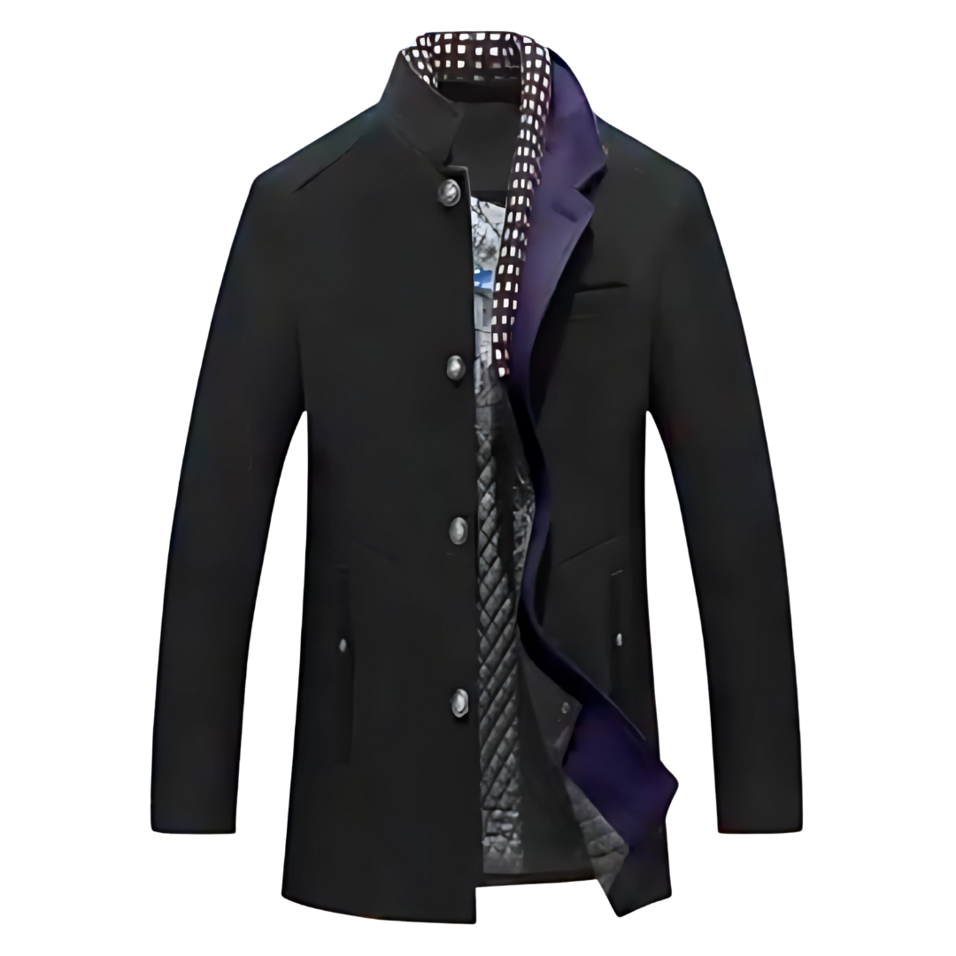 JESKO | Hommes Manteau Slim Fit Manteau à col châle