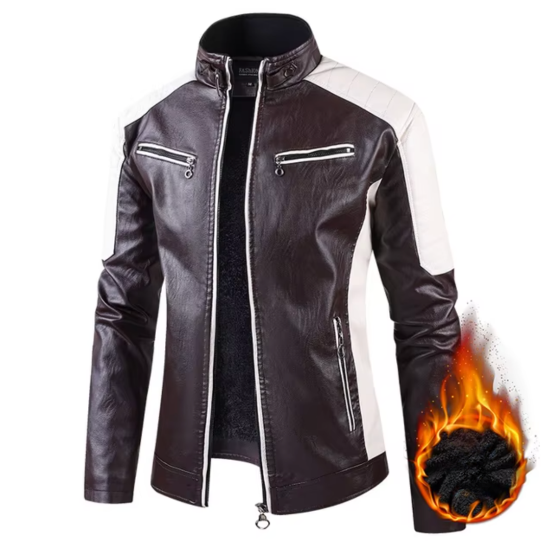 RAMOS | Veste en cuir premium avec détails audacieux