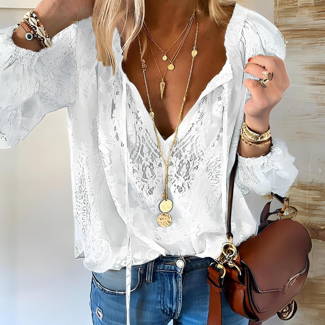 Blouse en Dentelle | Élégance | Romantique