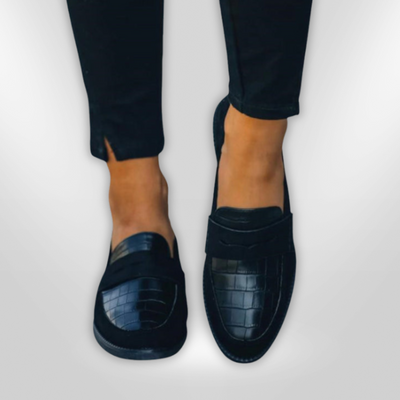 LINY | mocassins en crocodile