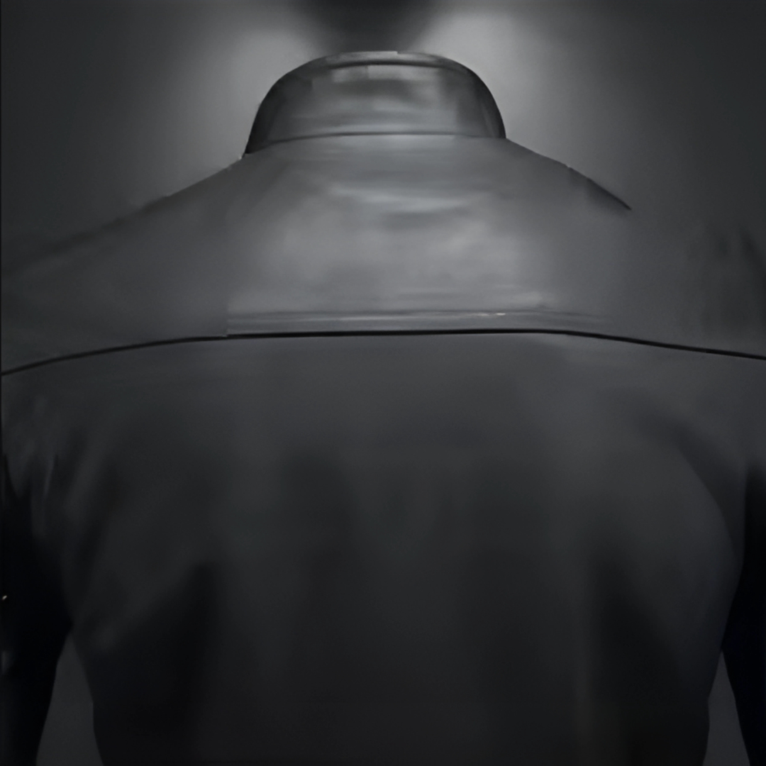 JONNY | Veste en cuir sans poches poitrine