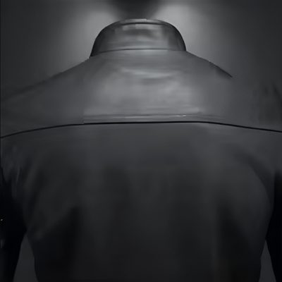 JONNY | Veste en cuir sans poches poitrine