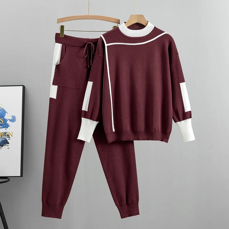 Luisa™ - Ensemble de pull à manches longues tricoté