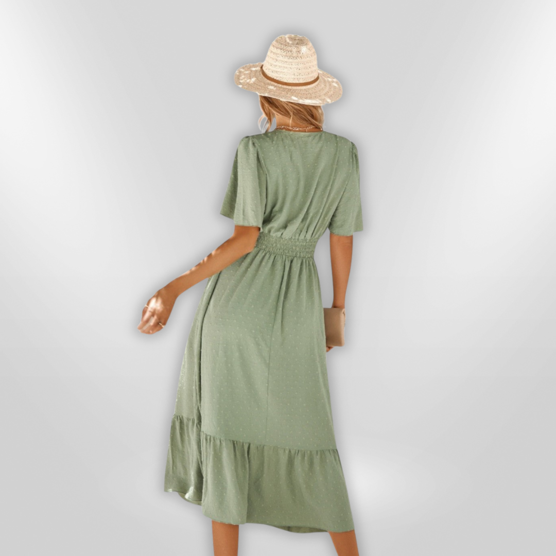 RENATA | robe à col en v