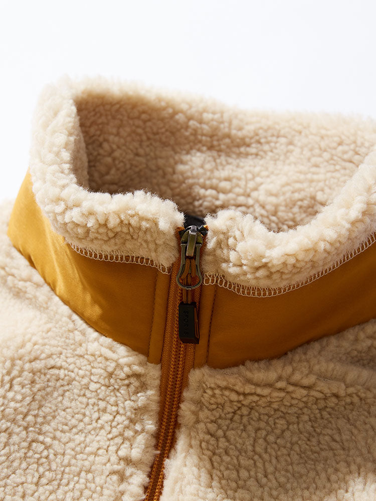 Veste en fausse fourrure Teddy zippée CRERI