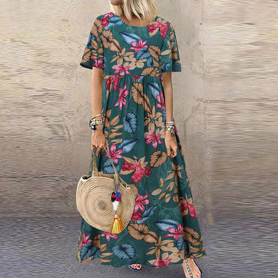 FLORA | Abito Lungo Floreale Elegante e Vivace