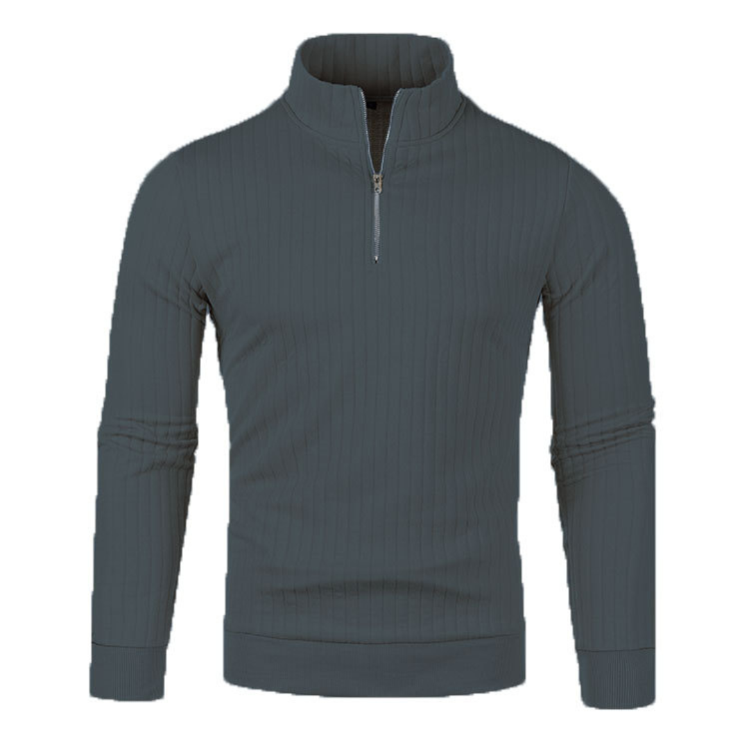 PULLOVER POUR HOMMES AVEC FERMETURE ÉCLAIR
