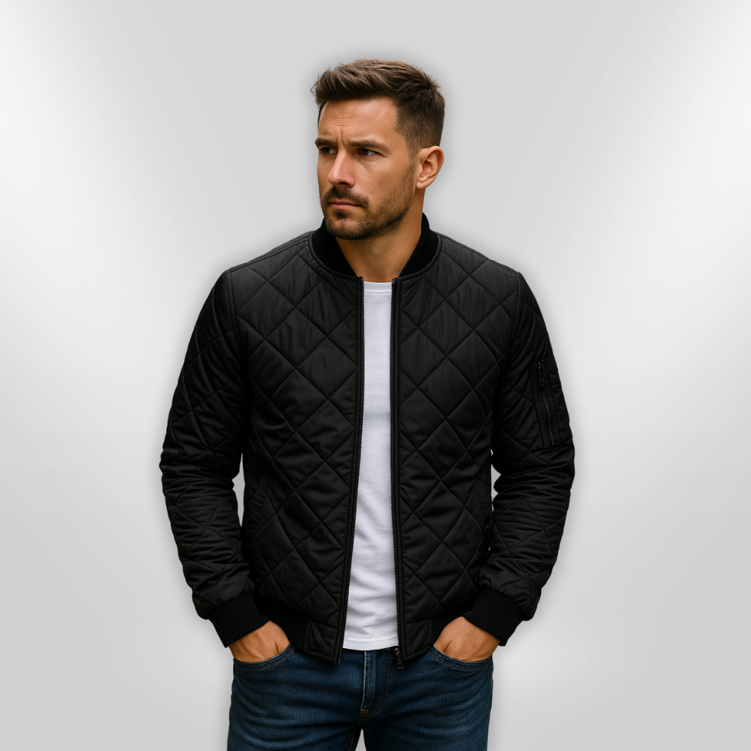 HAN | Veste en coton avec motif en losange