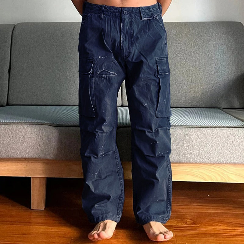 Pantalon cargo ample et résistant