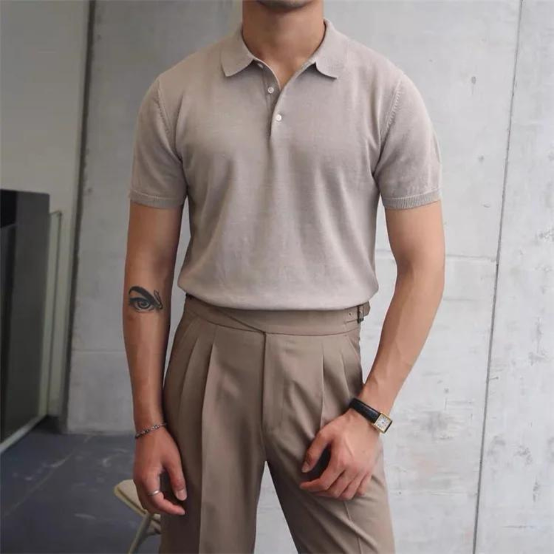 Adam | Polo Décontracté Pour Hommes | Manche Courte