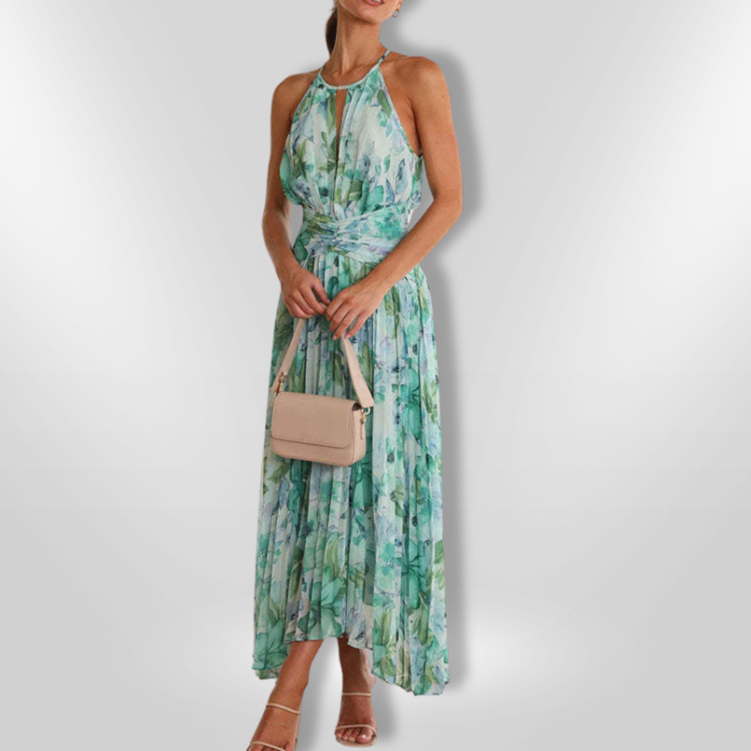 FORECAST | Robe mi-longue avec fleurs
