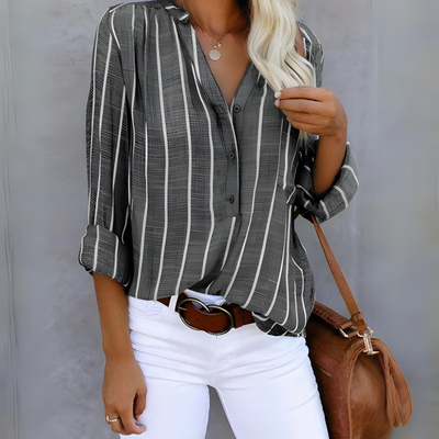 Jana | Chemise Rayures pour femme| Manches 3/4