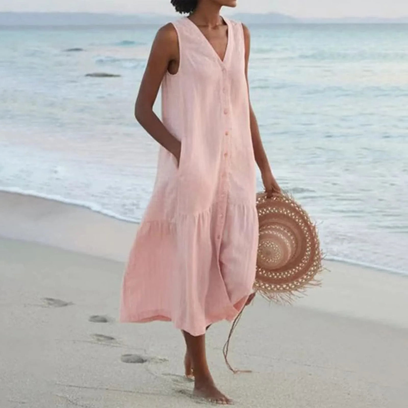Lena | Robe de plage Confortable pour femme | Mini