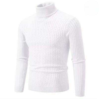LORETT| Pull tricoté chaud à col roulé