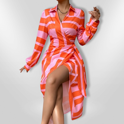 AMALIA | Robe imprimée enveloppante