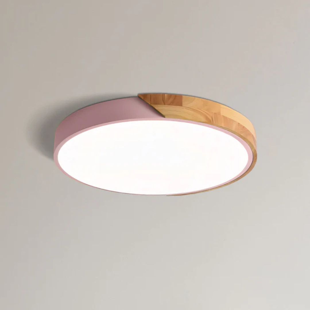 Delos - Plafonnier LED scandinave en bois