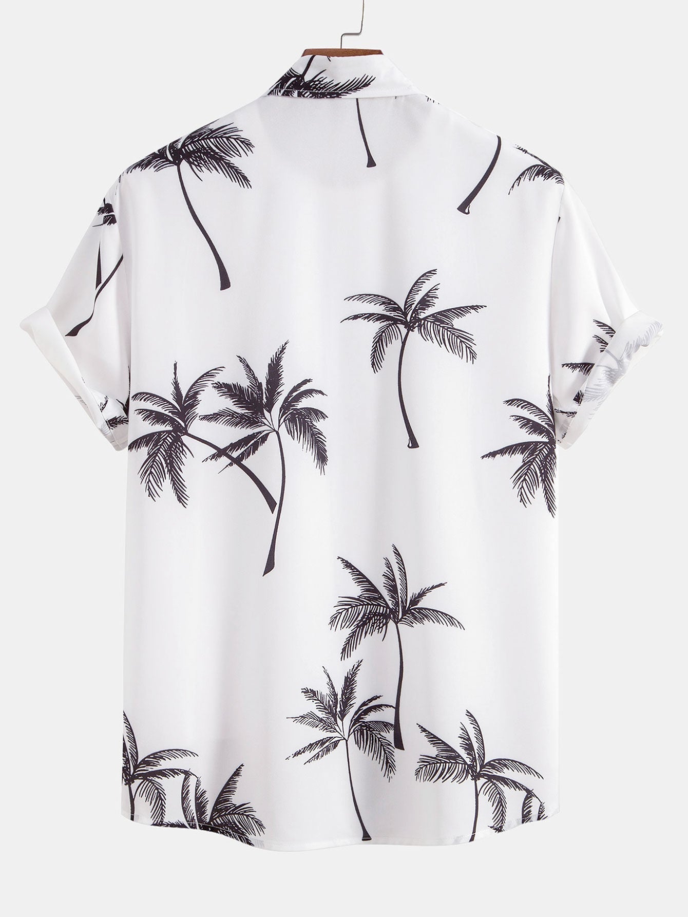 Ensemble Plage : Chemise à Palmiers & Short de Bain Rayé