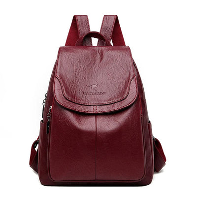 Sac à dos en cuir antivol pour femmes élégantes | Edah