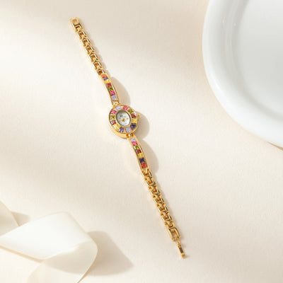 Kira™ | Montre Élégante avec Détails Colorés