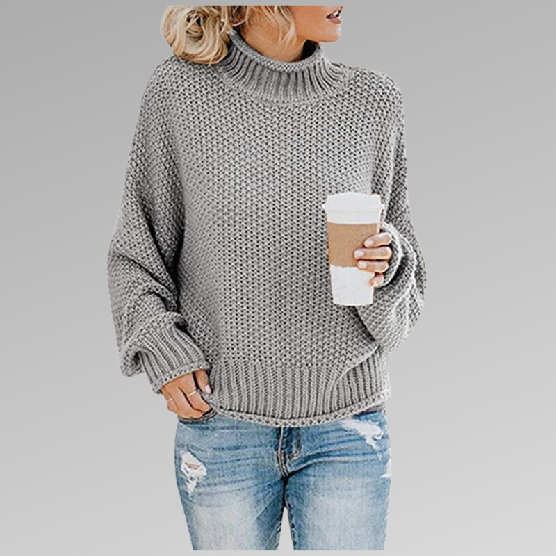 Pull Col Roulé | Maille Épaisse | Chaleur Vitaminée