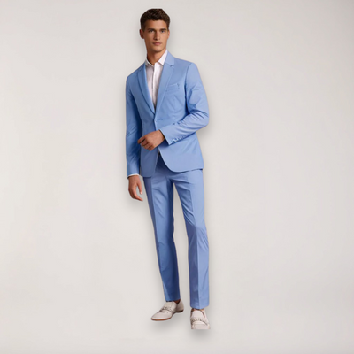 Costume deux pièces ajusté pour hommes - Blazer et pantalon sur mesure pour mariages et événements