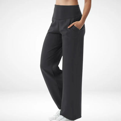 Pantalon évasé taille haute fluide pour Femme – Fayie