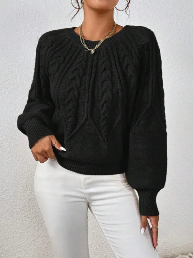 Pull en maille torsadée Meridian