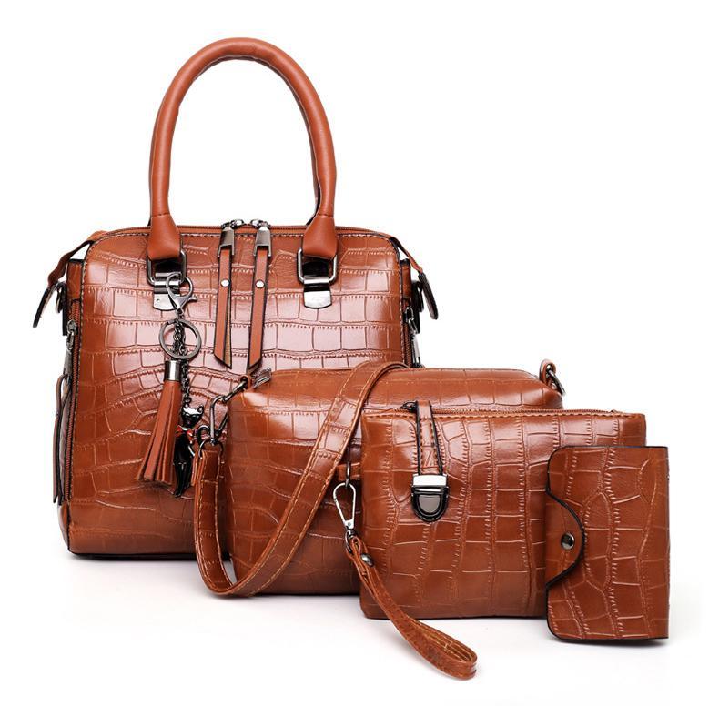 HELGA™ - ENSEMBLE DE 4 SACS EN CUIR ÉLÉGANT