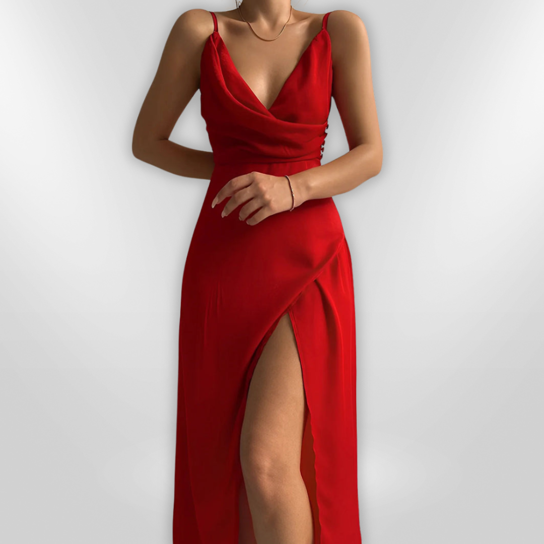 ANDROMEDA | robe à col croisé