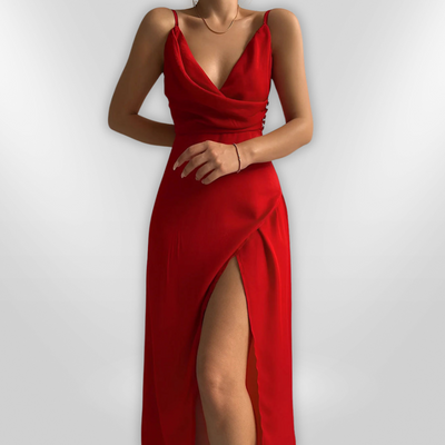 ANDROMEDA | robe à col croisé