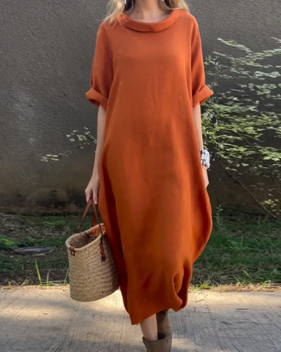 NEREAM - ROBE DÉCONTRACTÉE EN COTON ET LIN
