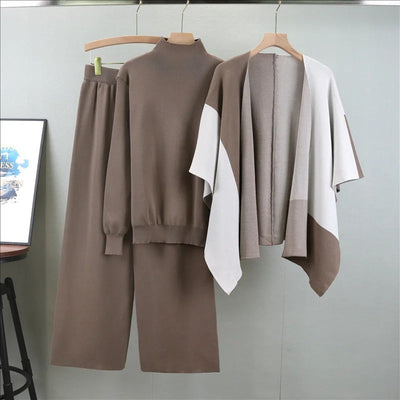Ava™ - Ensemble tricot élégant en trois pièces