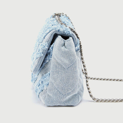 Sac à bandoulière en denim bleu clair pour femmes par Macy