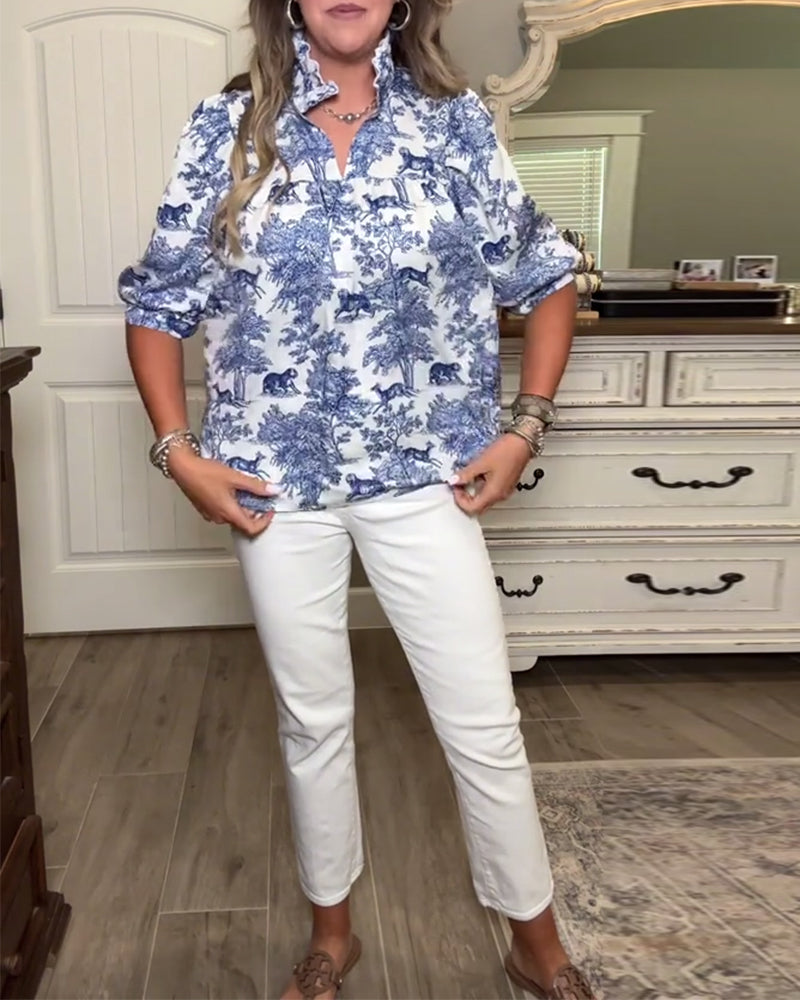Blouse Casual Imprimé