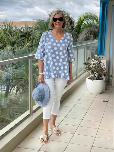 Lave™ | Blouse élégante à col en V