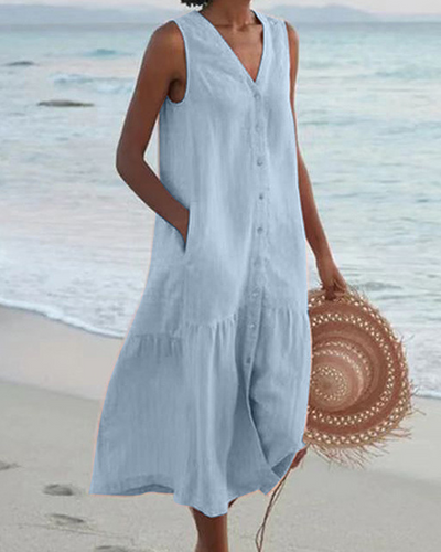 Andie | Robe d'été élégante avec imprimé - robe femme ajustée