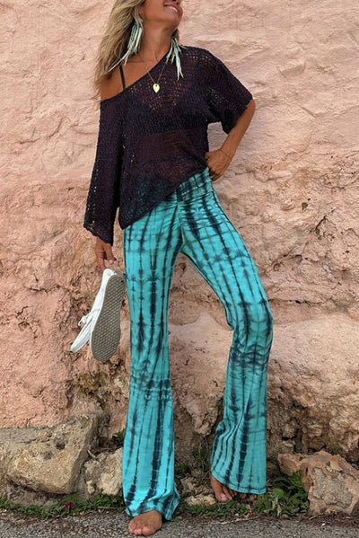 Pantalon évasé extensible