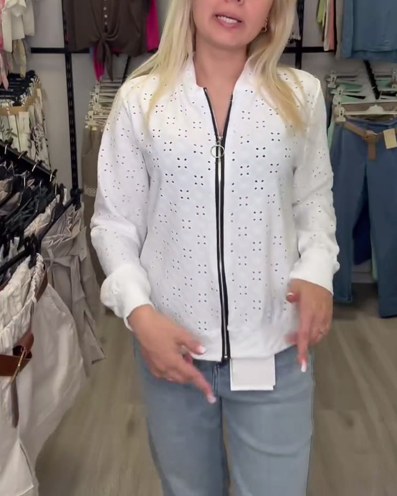 Manteau Mode Casual Fermeture Éclair