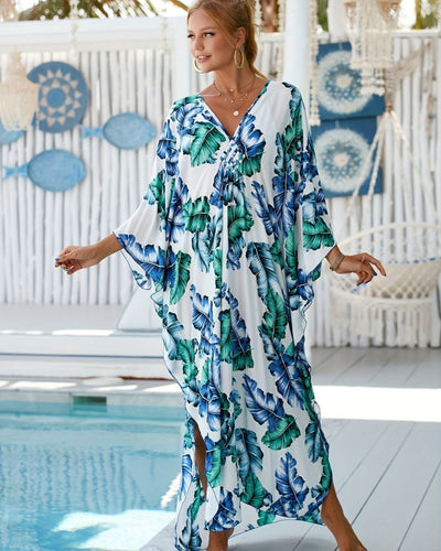 BAMBOO - ROBE MAXI TROPICALE