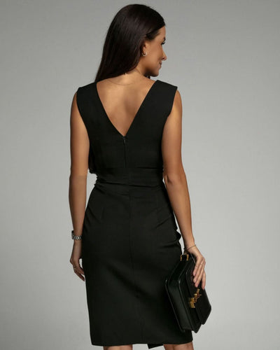 Morgane™ | Robe Élégante Cintrée avec Décolleté en V