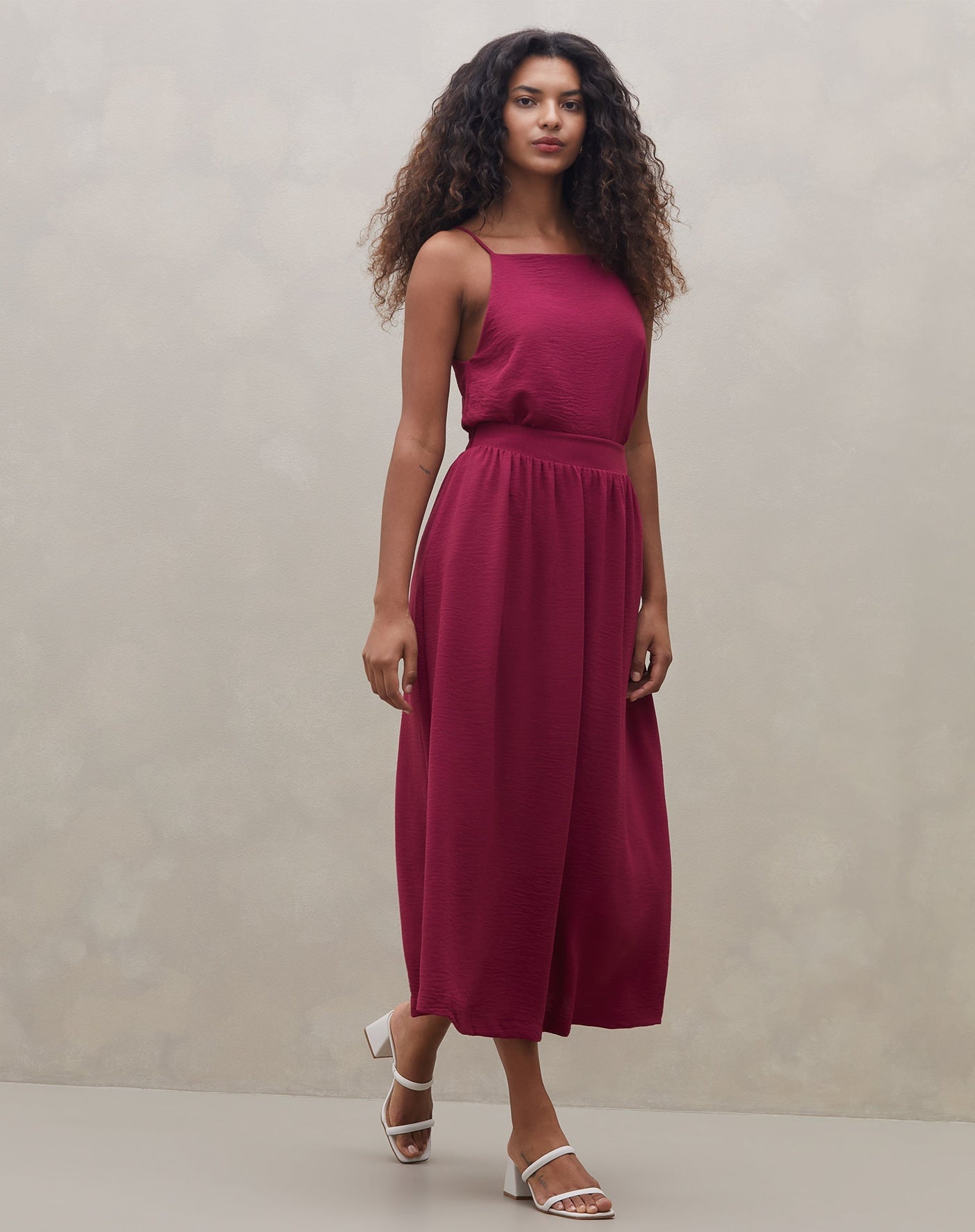 Medusa | Jupe Midi Froncée Élégante pour Femmes