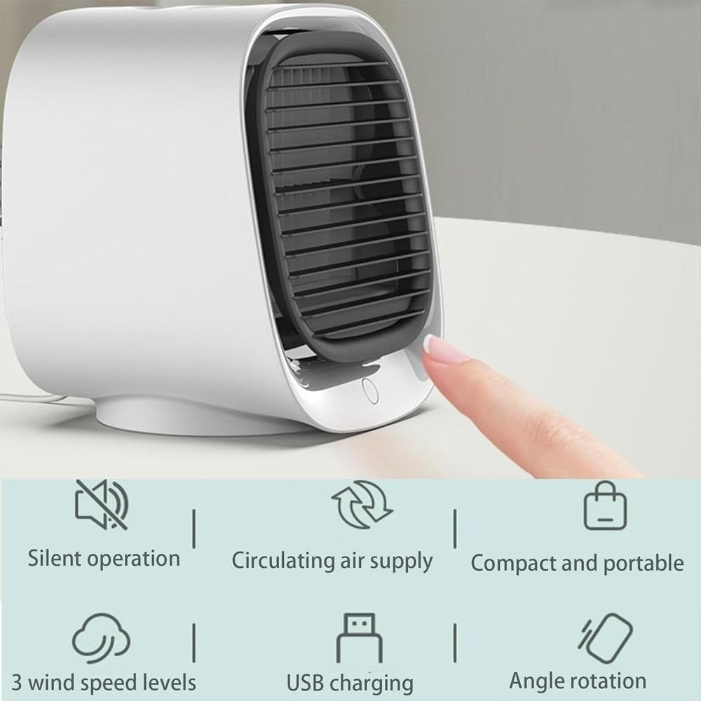 Mini refroidisseur d'air USB - Ventilateur personnel compact