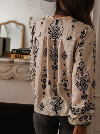 Chemisier ample imprimé boho