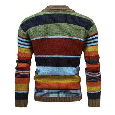 Ugo | Veste tricotée colorblock pour hommes