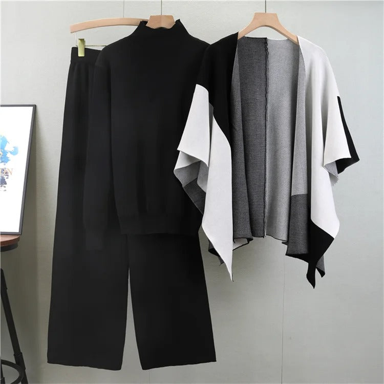 Ava™ - Ensemble tricot élégant en trois pièces