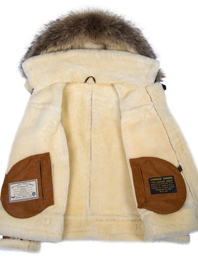 Emil™ Veste d'Hiver en Cuir Élégante