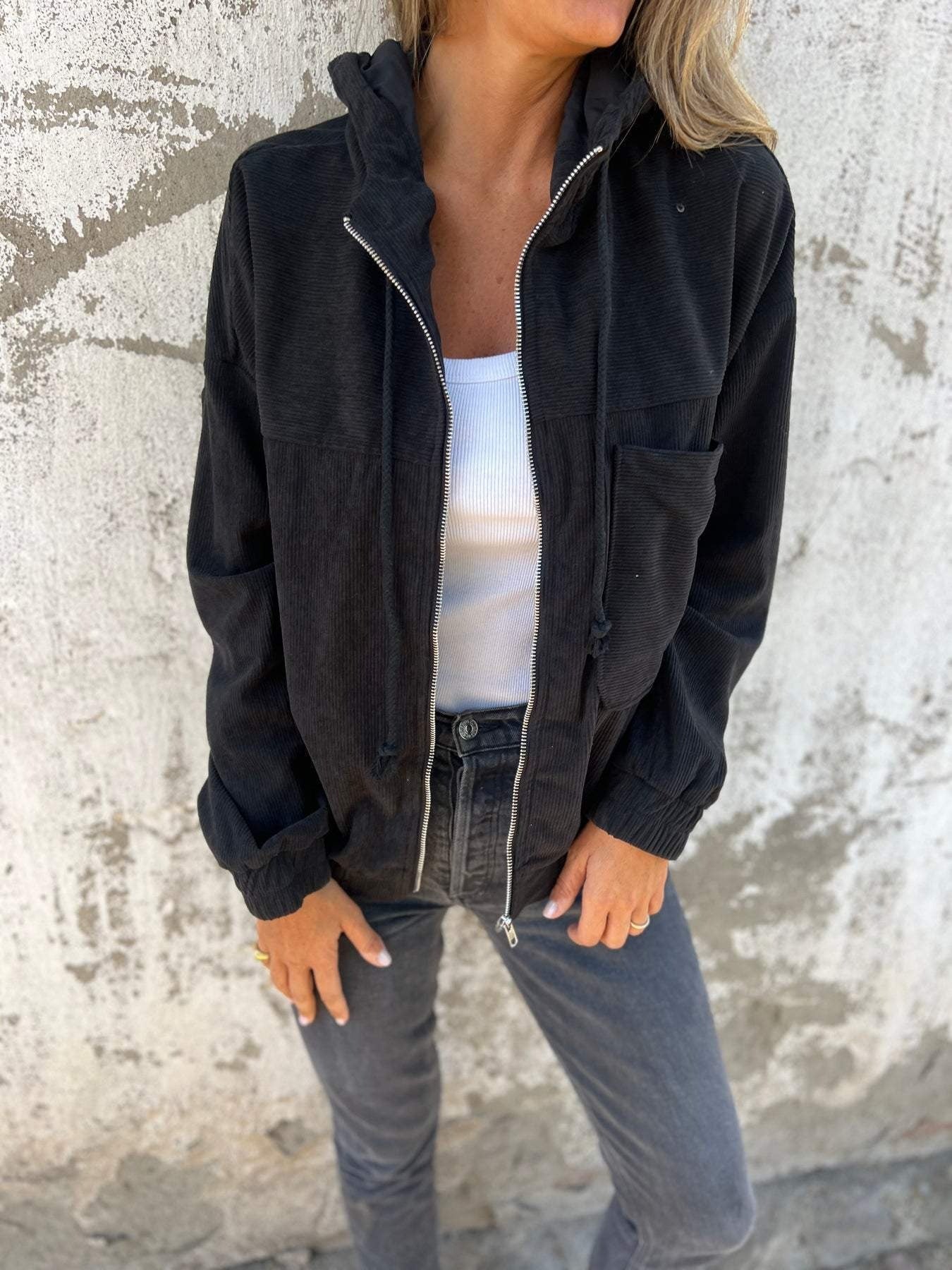 Veste décontractée avec capuche